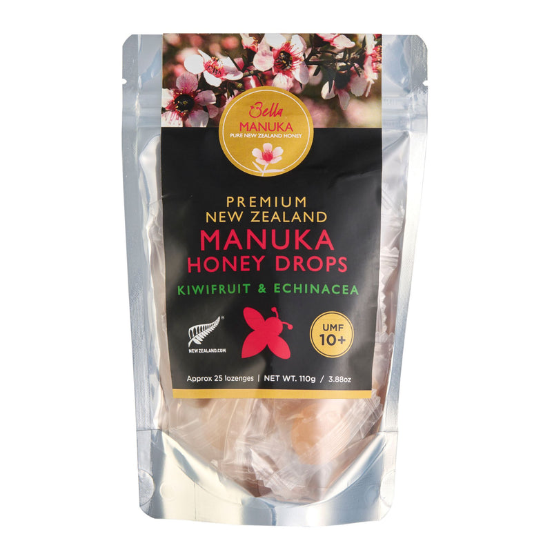 Bella New Zealand Manuka Honey Drops - Kiwifruit & Echinacea
